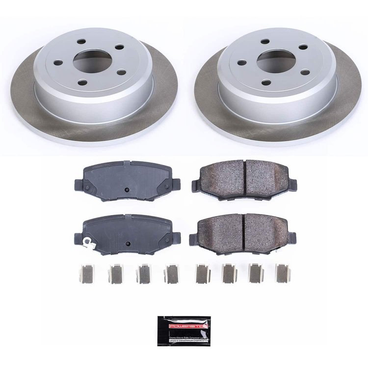 SC3090 Semi-Coated Rotor & Low-Dust Ceramic Brake Pad Kit