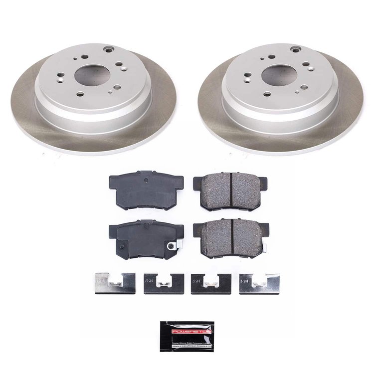 SC3098 Semi-Coated Rotor & Low-Dust Ceramic Brake Pad Kit