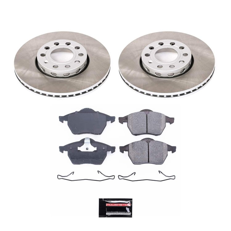 SC3103 Semi-Coated Rotor & Low-Dust Ceramic Brake Pad Kit