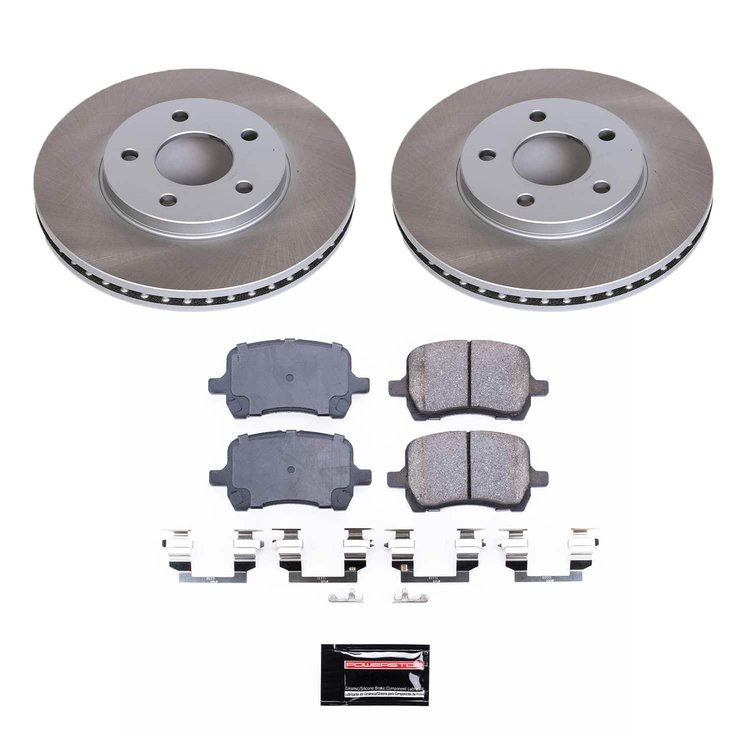 SC3116 Semi-Coated Rotor & Low-Dust Ceramic Brake Pad Kit
