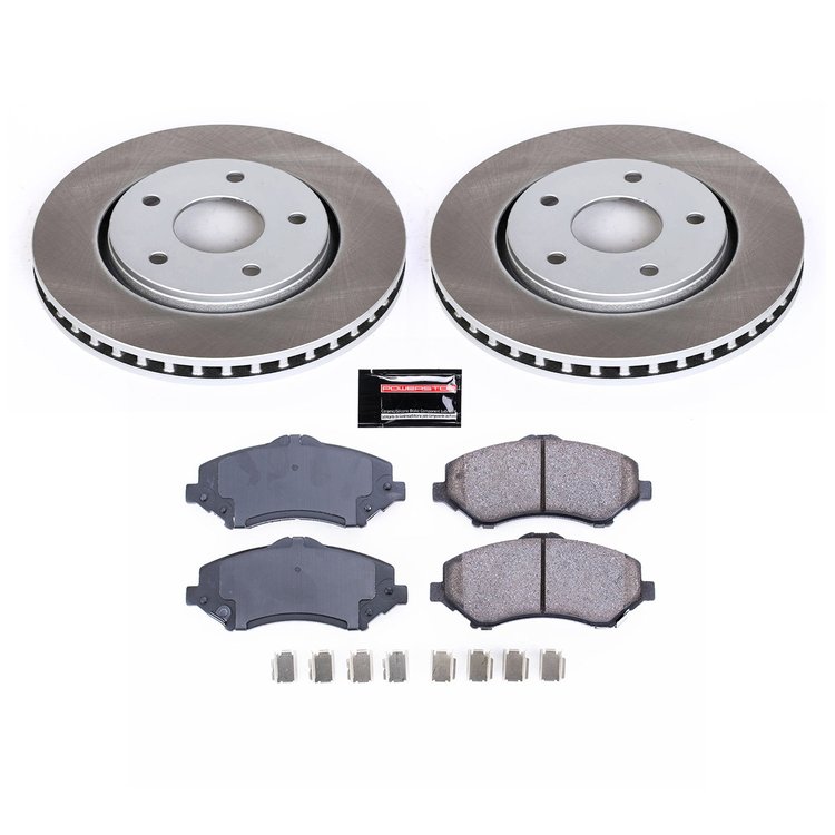 SC3118 Semi-Coated Rotor & Low-Dust Ceramic Brake Pad Kit