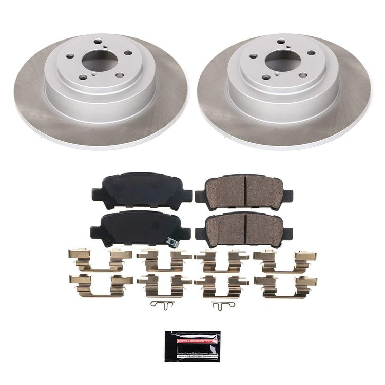 SC3124 Semi-Coated Rotor & Low-Dust Ceramic Brake Pad Kit