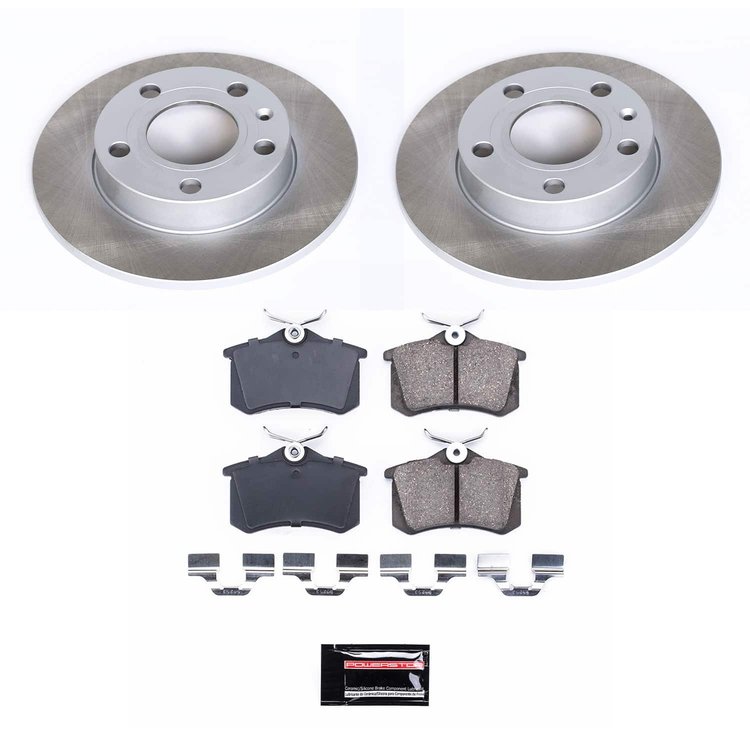 SC3129 Semi-Coated Rotor & Low-Dust Ceramic Brake Pad Kit