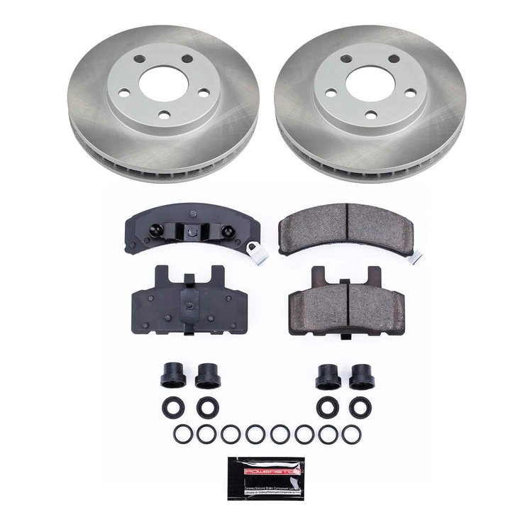 SC3132 Semi-Coated Rotor & Low-Dust Ceramic Brake Pad Kit