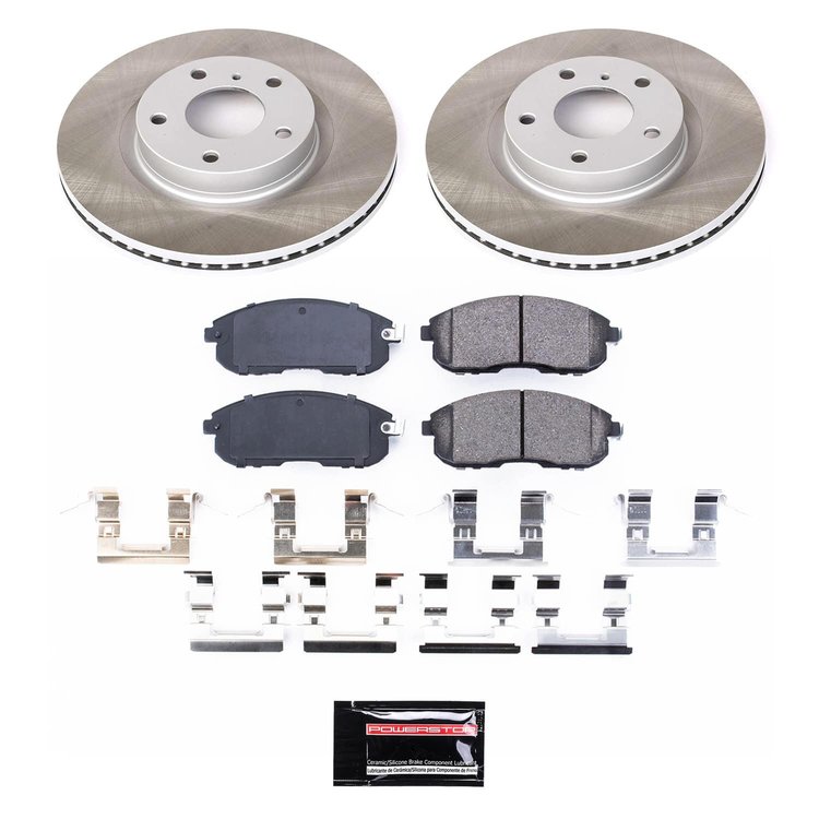 SC3140 Semi-Coated Rotor & Low-Dust Ceramic Brake Pad Kit