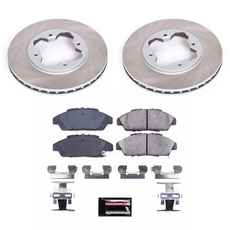 SC3164 Semi-Coated Rotor & Low-Dust Ceramic Brake Pad Kit