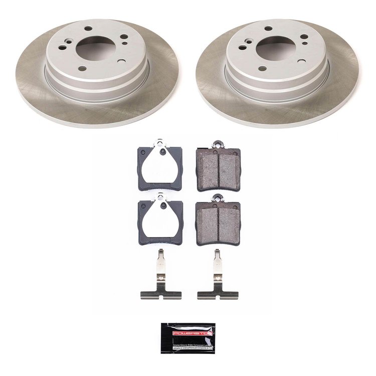 SC368 Semi-Coated Rotor & Low-Dust Ceramic Brake Pad Kit