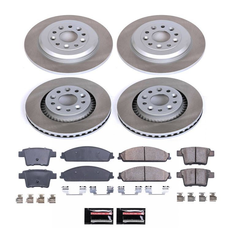 SC4039 Semi-Coated Rotor & Low-Dust Ceramic Brake Pad Kit