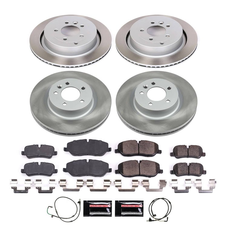 SC4059 Semi-Coated Rotor & Low-Dust Ceramic Brake Pad Kit
