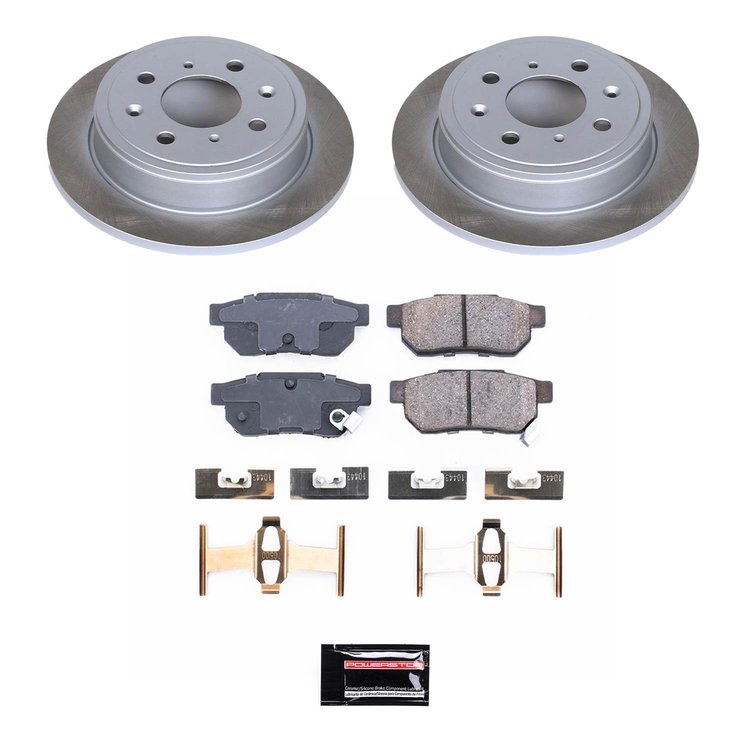 SC408 Semi-Coated Rotor & Low-Dust Ceramic Brake Pad Kit