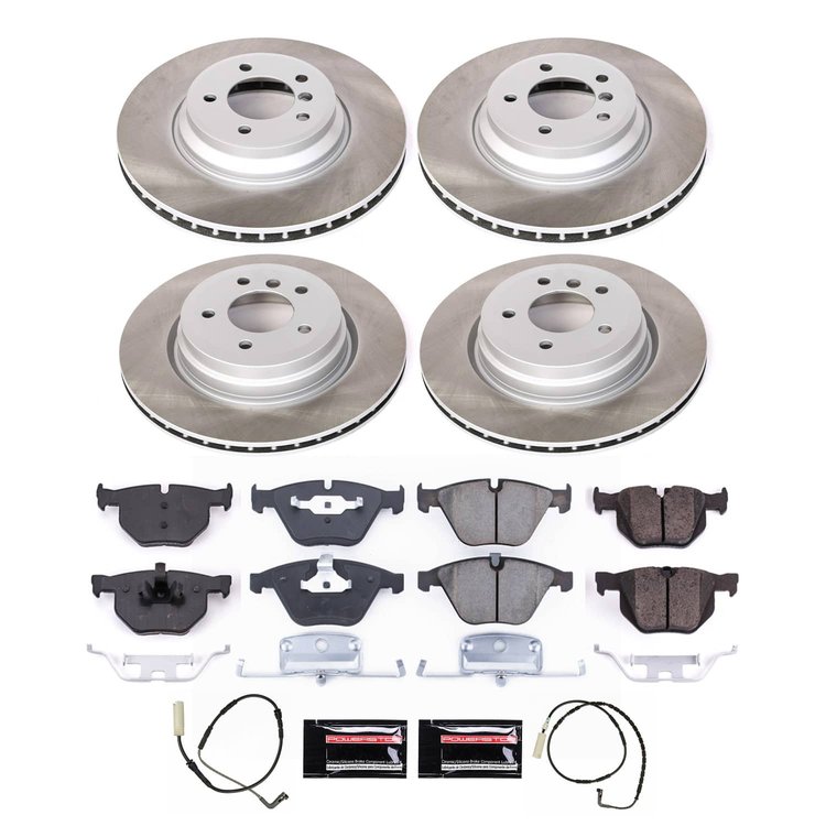 SC4094 Semi-Coated Rotor & Low-Dust Ceramic Brake Pad Kit