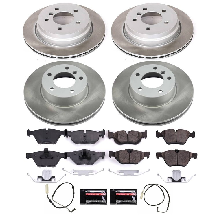 SC4103 Semi-Coated Rotor & Low-Dust Ceramic Brake Pad Kit