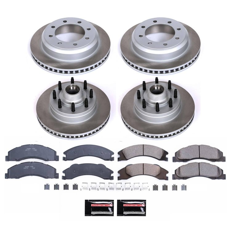 SC4131 Semi-Coated Rotor & Low-Dust Ceramic Brake Pad Kit