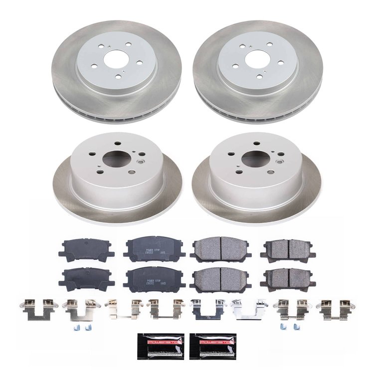 SC4530 Semi-Coated Rotor & Low-Dust Ceramic Brake Pad Kit