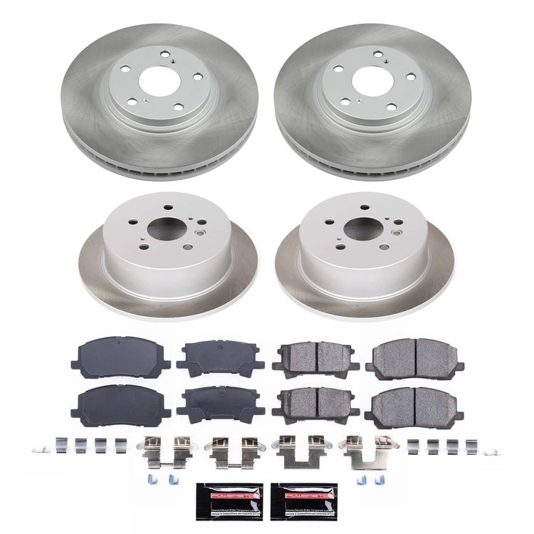 SC4531 Semi-Coated Rotor & Low-Dust Ceramic Brake Pad Kit