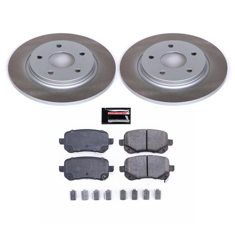 SC4569 Semi-Coated Rotor & Low-Dust Ceramic Brake Pad Kit