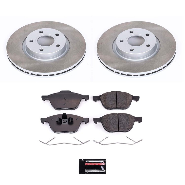 SC4575 Semi-Coated Rotor & Low-Dust Ceramic Brake Pad Kit
