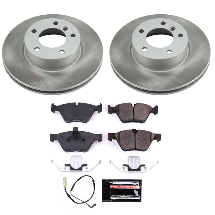 SC4590 Semi-Coated Rotor & Low-Dust Ceramic Brake Pad Kit