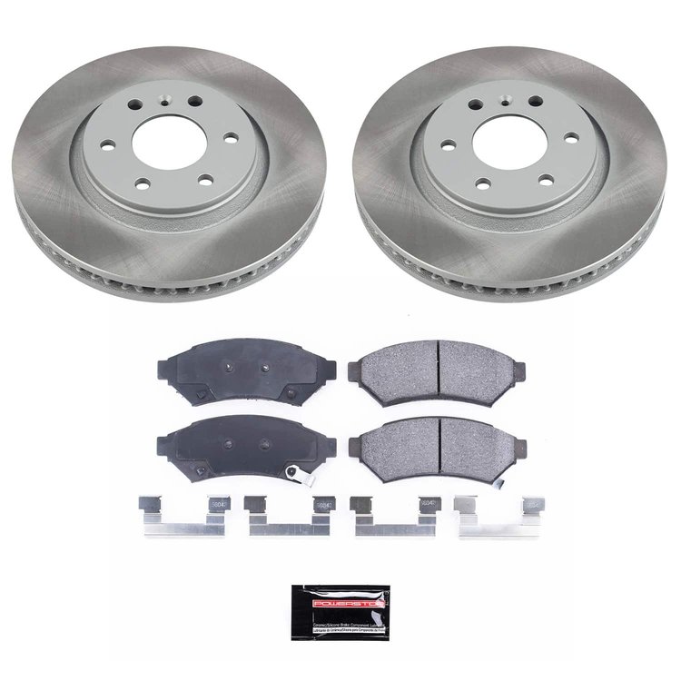 SC4602 Semi-Coated Rotor & Low-Dust Ceramic Brake Pad Kit