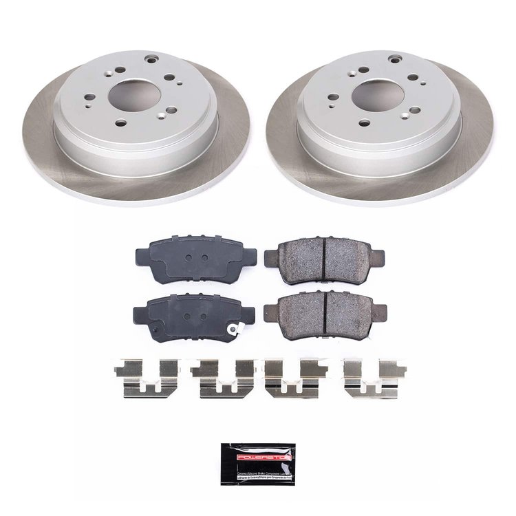 SC4604 Semi-Coated Rotor & Low-Dust Ceramic Brake Pad Kit