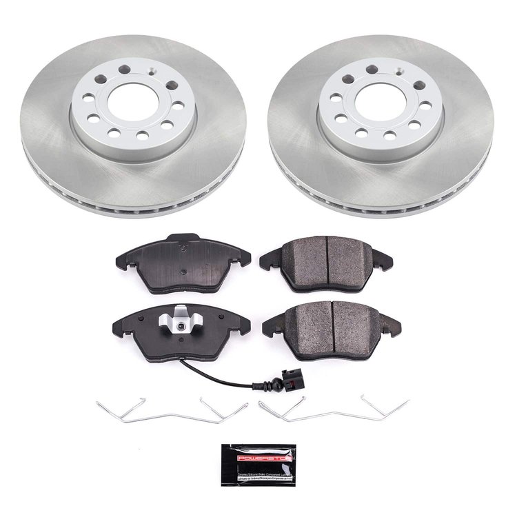 SC4623 Semi-Coated Rotor & Low-Dust Ceramic Brake Pad Kit