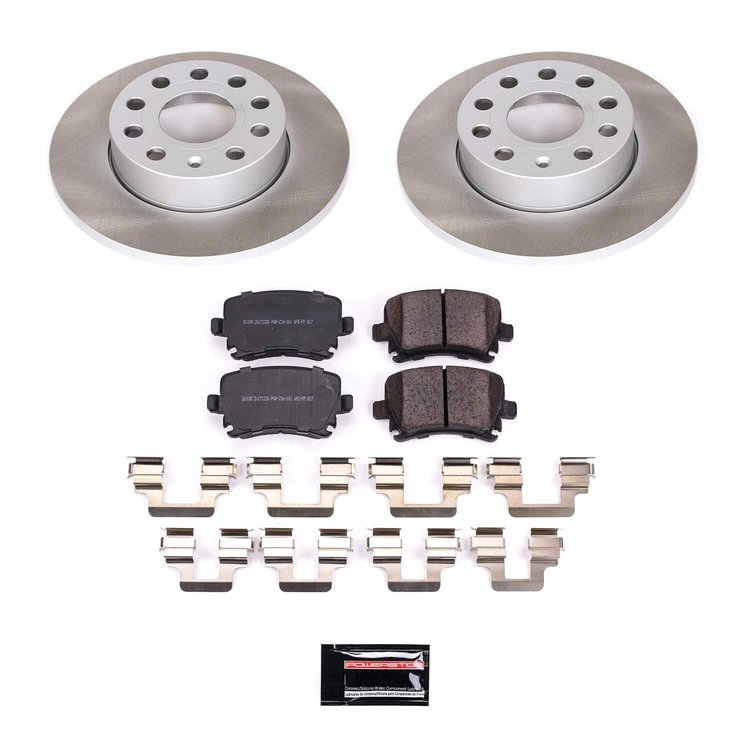 SC4627 Semi-Coated Rotor & Low-Dust Ceramic Brake Pad Kit