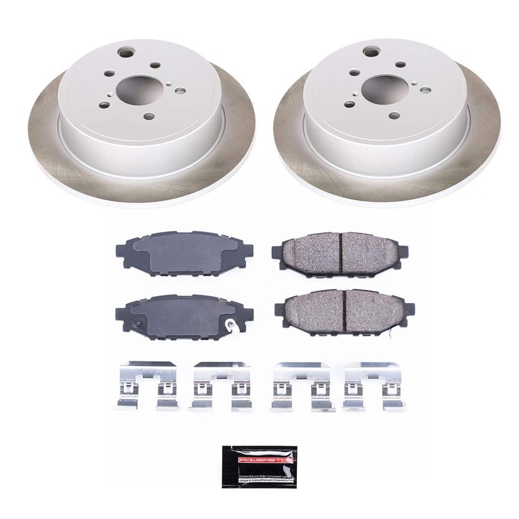 SC4631 Semi-Coated Rotor & Low-Dust Ceramic Brake Pad Kit