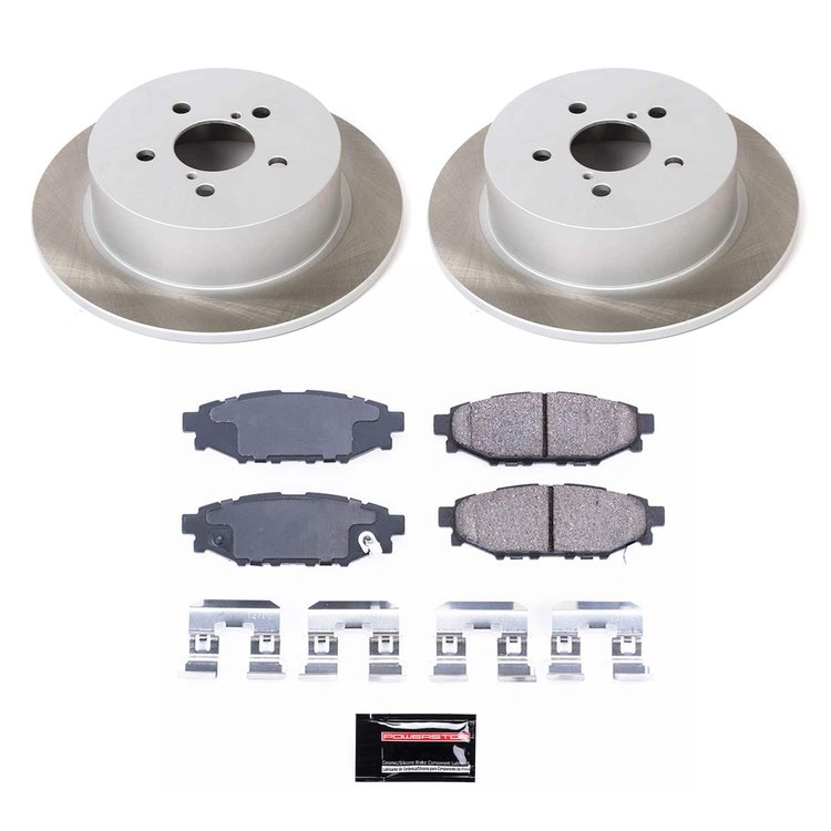 SC4632 Semi-Coated Rotor & Low-Dust Ceramic Brake Pad Kit