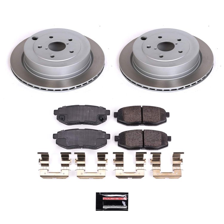 SC4645 Semi-Coated Rotor & Low-Dust Ceramic Brake Pad Kit