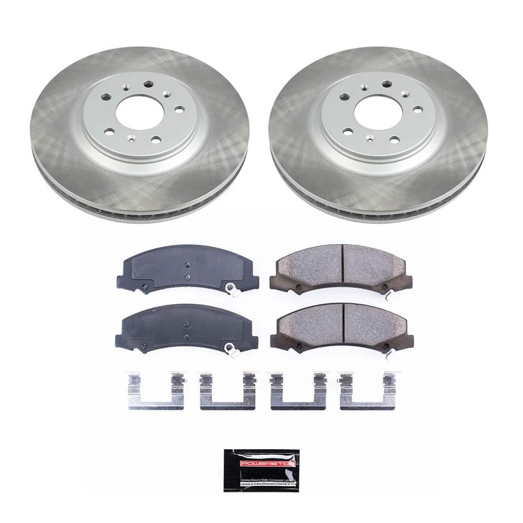 SC4654 Semi-Coated Rotor & Low-Dust Ceramic Brake Pad Kit