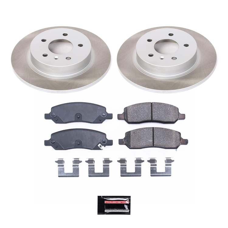 SC4658 Semi-Coated Rotor & Low-Dust Ceramic Brake Pad Kit