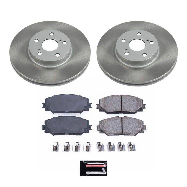 SC4669 Semi-Coated Rotor & Low-Dust Ceramic Brake Pad Kit