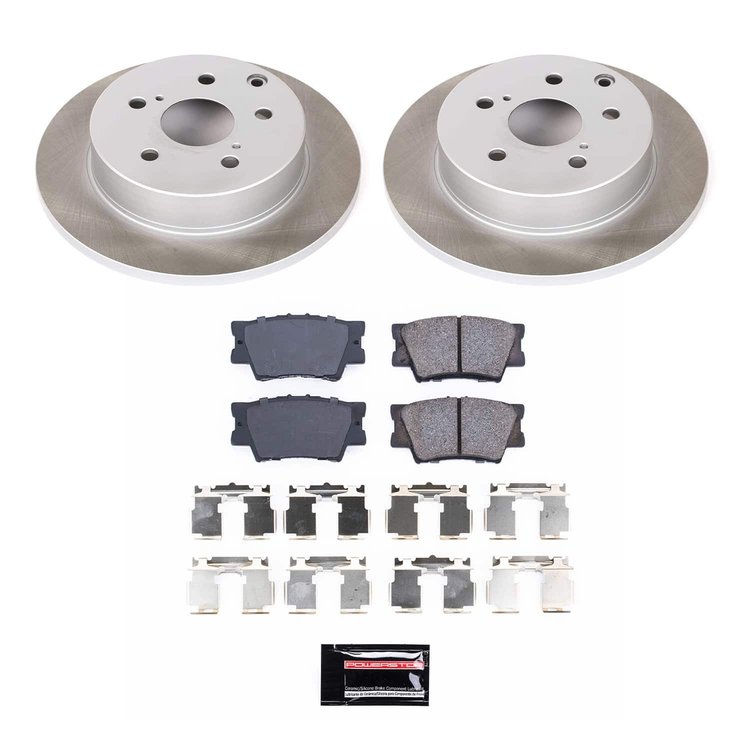 SC4671 Semi-Coated Rotor & Low-Dust Ceramic Brake Pad Kit