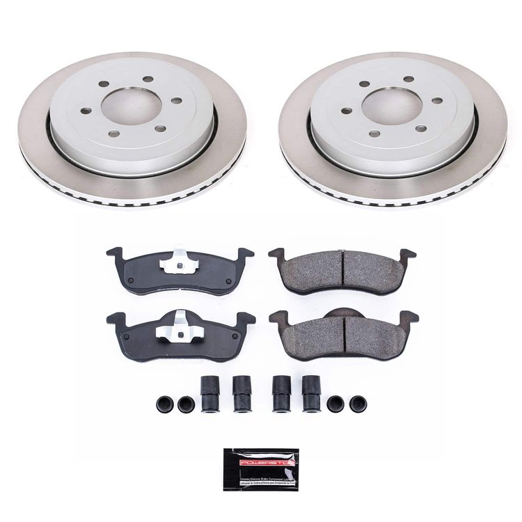 SC4682 Semi-Coated Rotor & Low-Dust Ceramic Brake Pad Kit