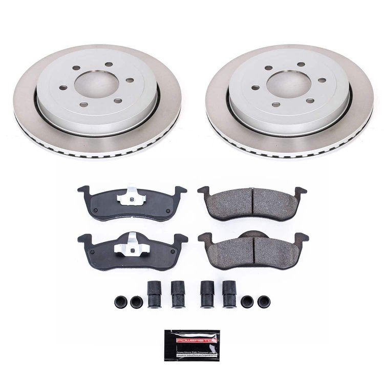 SC4683 Semi-Coated Rotor & Low-Dust Ceramic Brake Pad Kit
