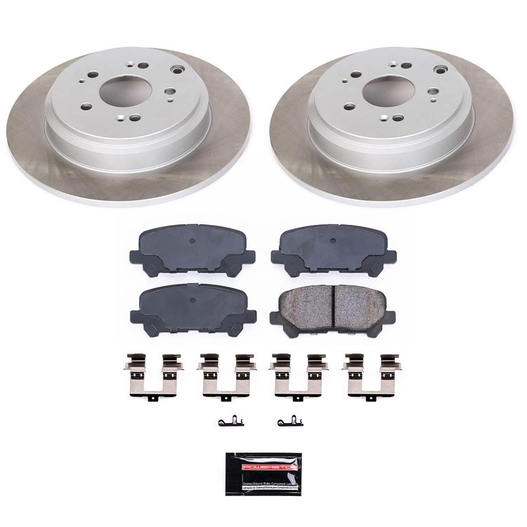 SC4685 Semi-Coated Rotor & Low-Dust Ceramic Brake Pad Kit
