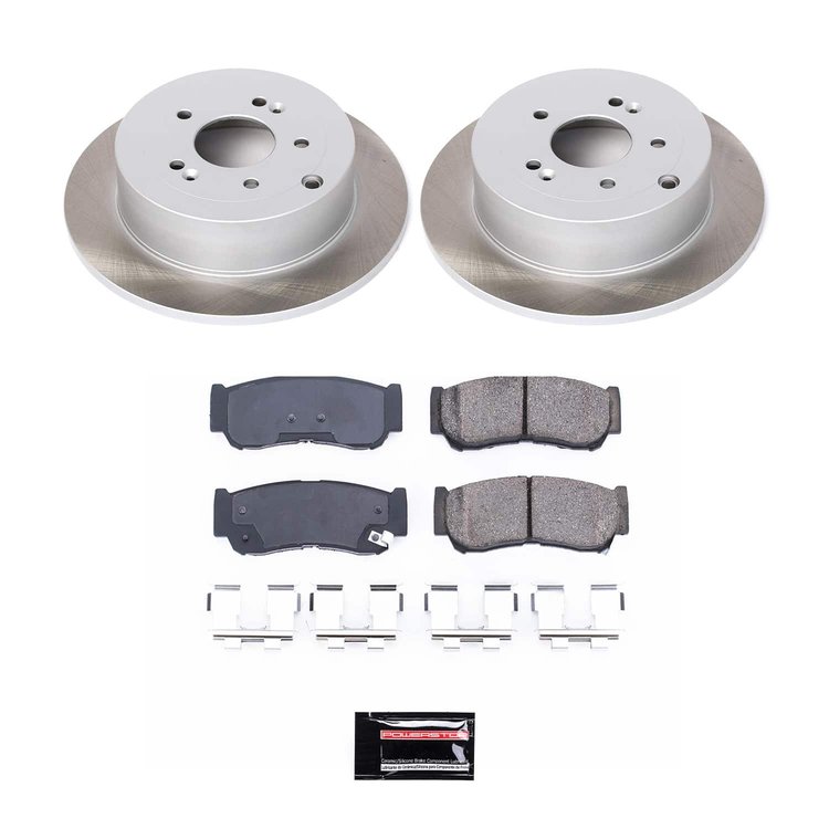 SC4694 Semi-Coated Rotor & Low-Dust Ceramic Brake Pad Kit