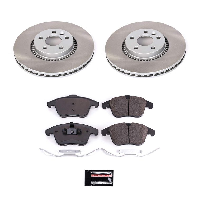SC4701 Semi-Coated Rotor & Low-Dust Ceramic Brake Pad Kit