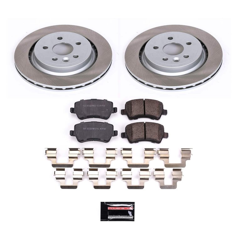 SC4702 Semi-Coated Rotor & Low-Dust Ceramic Brake Pad Kit