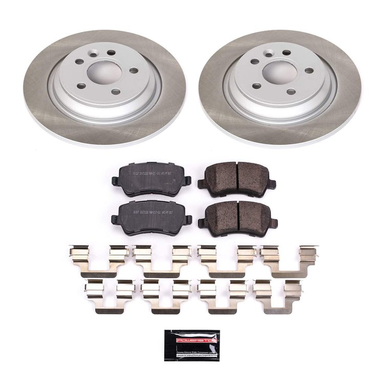SC4704 Semi-Coated Rotor & Low-Dust Ceramic Brake Pad Kit