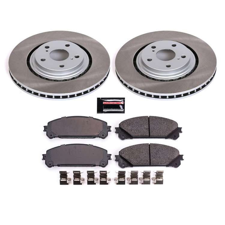 SC4713 Semi-Coated Rotor & Low-Dust Ceramic Brake Pad Kit
