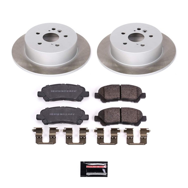 SC4714 Semi-Coated Rotor & Low-Dust Ceramic Brake Pad Kit