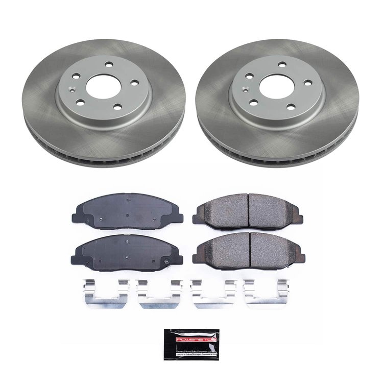 SC4721 Semi-Coated Rotor & Low-Dust Ceramic Brake Pad Kit