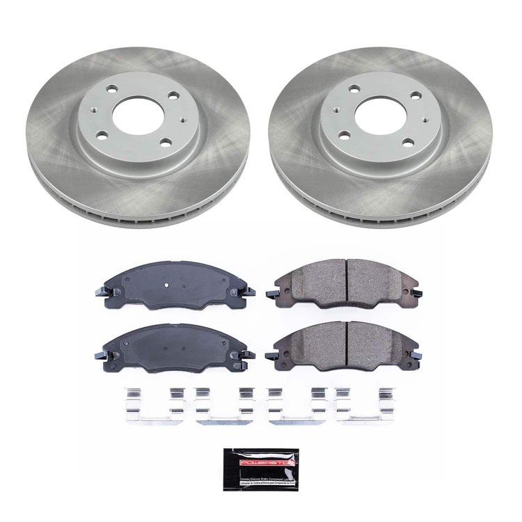 SC4726 Semi-Coated Rotor & Low-Dust Ceramic Brake Pad Kit