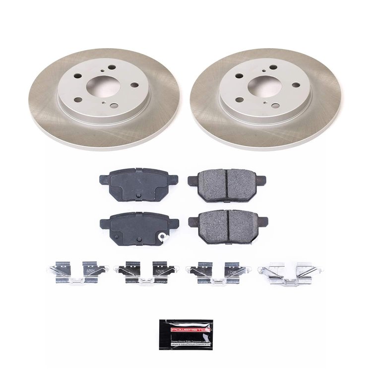 SC4737 Semi-Coated Rotor & Low-Dust Ceramic Brake Pad Kit