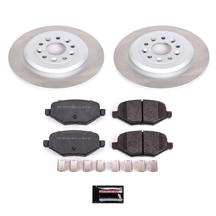 SC4744 Semi-Coated Rotor & Low-Dust Ceramic Brake Pad Kit