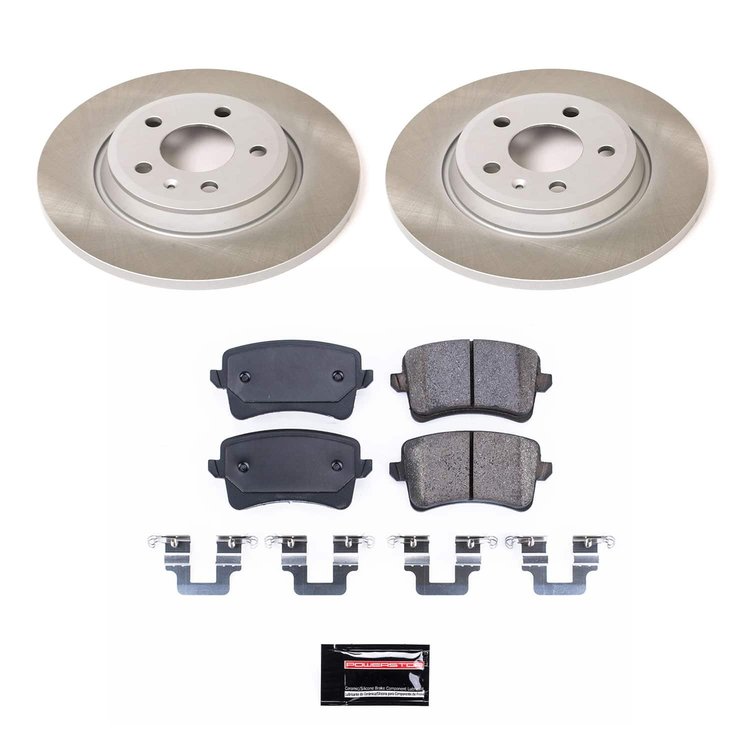 SC4745 Semi-Coated Rotor & Low-Dust Ceramic Brake Pad Kit
