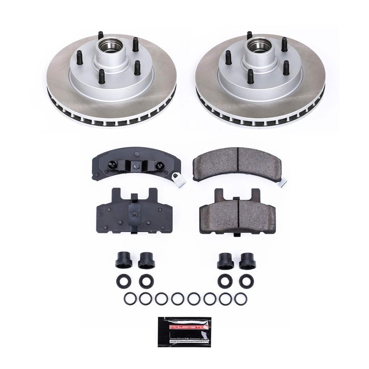 SC4875 Semi-Coated Rotor & Low-Dust Ceramic Brake Pad Kit