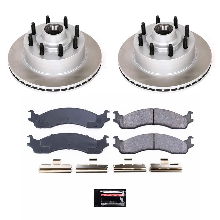 SC5088 Semi-Coated Rotor & Low-Dust Ceramic Brake Pad Kit