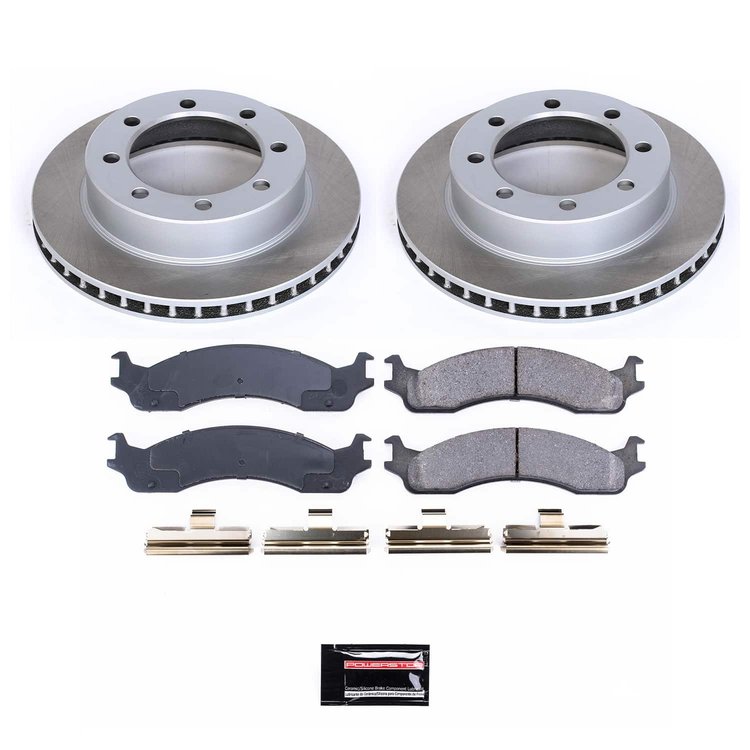 SC5089 Semi-Coated Rotor & Low-Dust Ceramic Brake Pad Kit